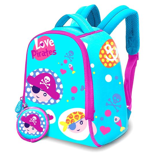 Love Pirates Backpack + purse neoprene backpack 25cm 8435507833509