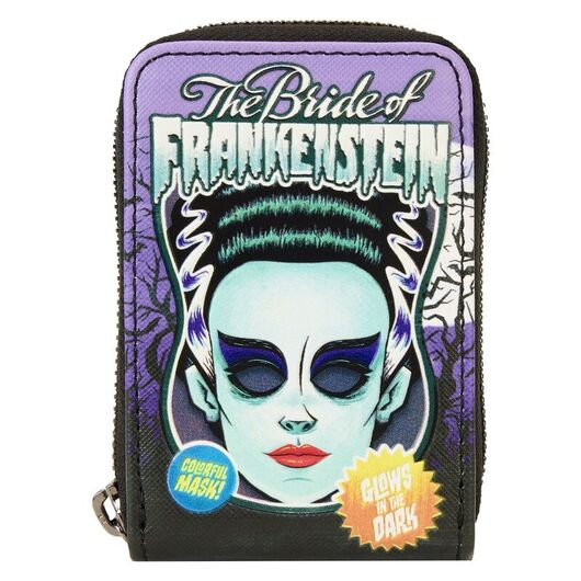 LOUNGEFLY Loungefly Universal Monster Bride of Frankenstein Neon Mask card holder