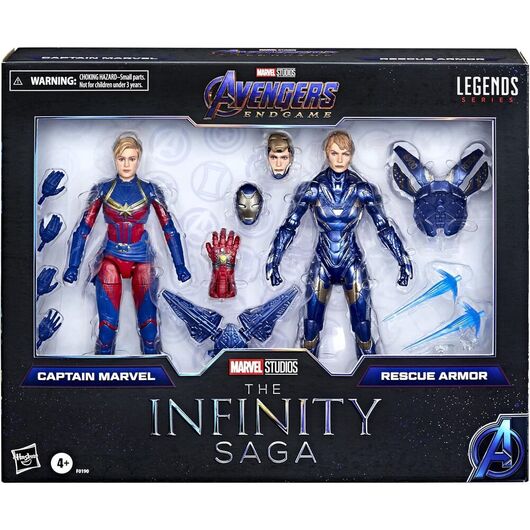 Marvel Avengers Endgame The Infinity Saga Captain Marvel & Rescue Armor pack 2 figures 15cm 5010993839865