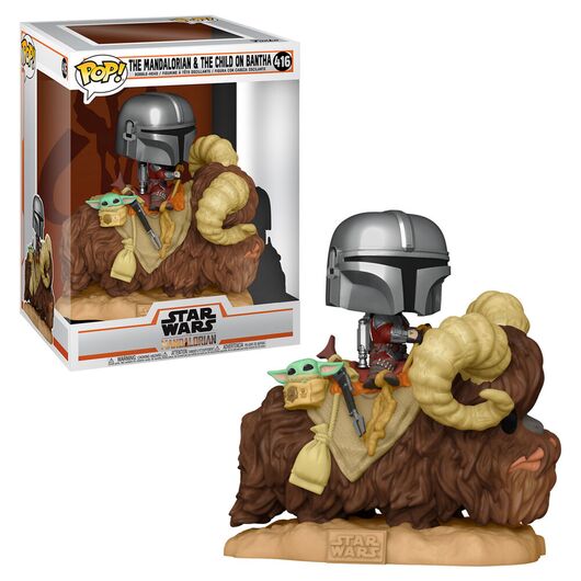 FUNKO POPS Star Wars The Mandalorian & The Child on Bantha 52373