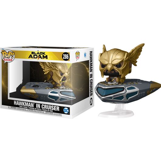 FUNKO POPS Black Adam Hawkman in Cruiser 286 64195
