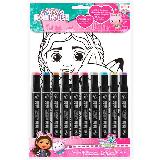 Gabbys Dollhouse painting by numbers set 8435507876810