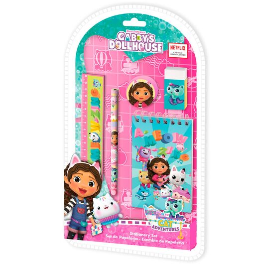 Gabbys Dollhouse stationery set 5pcs 8435507876889