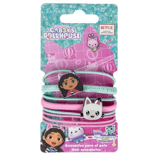 CERDÁ Gabby Doll House set 8 scrunchies