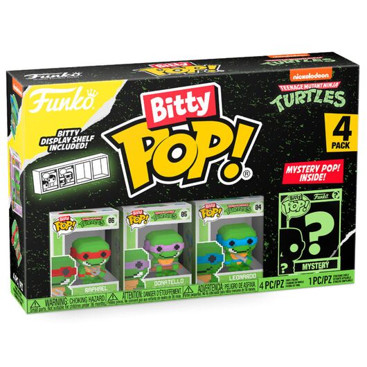 FUNKO BITTY POP 4 Pack TMNT Turtles 8-Bit 71510
