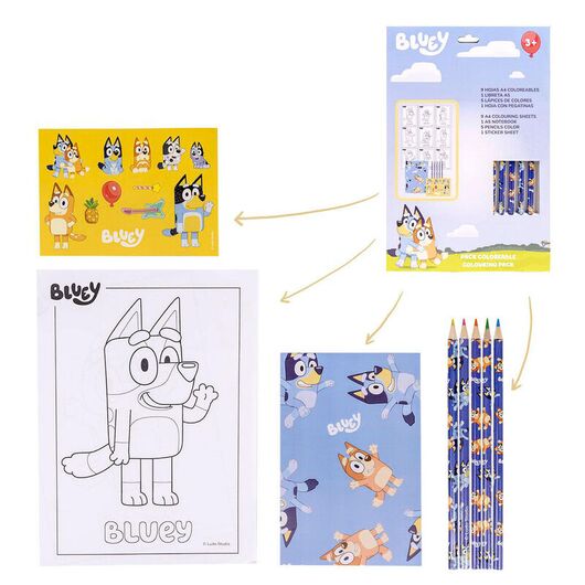 Bluey Colouring stationery set 8445484331141