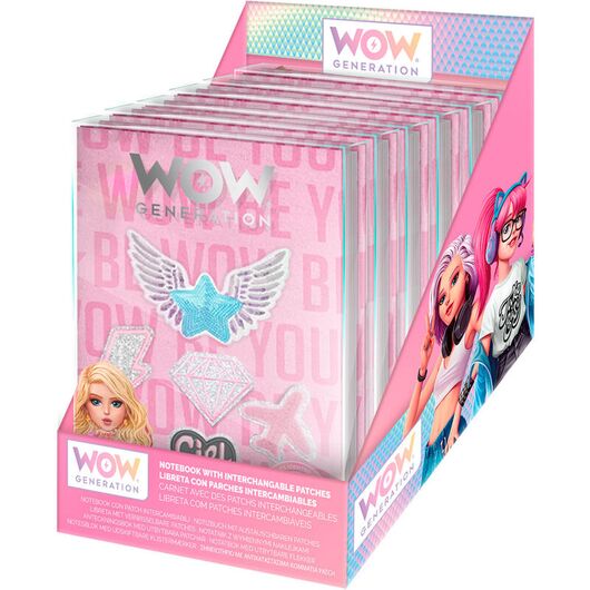 KIDS LICENSING Wow Generation notebook with interchangeable patches