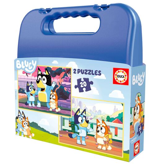 EDUCA Puzzle - Bluey briefcase 2x20pcs