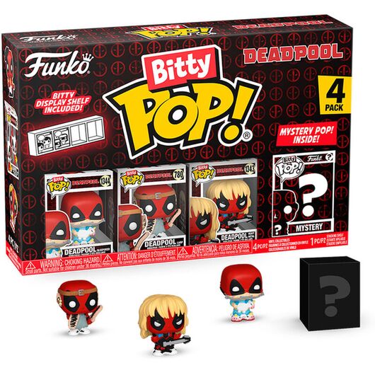 FUNKO BITTY POP 4 Pack Deadpool Sleepover 84962