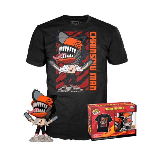 FUNKO Set figure POP & Tee Chainsaw Man Leaping