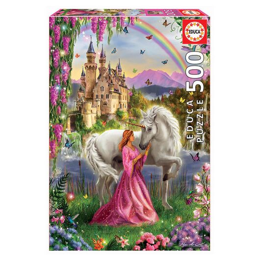 EDUCA Puzzle - Fairy and Unicorn 500pcs