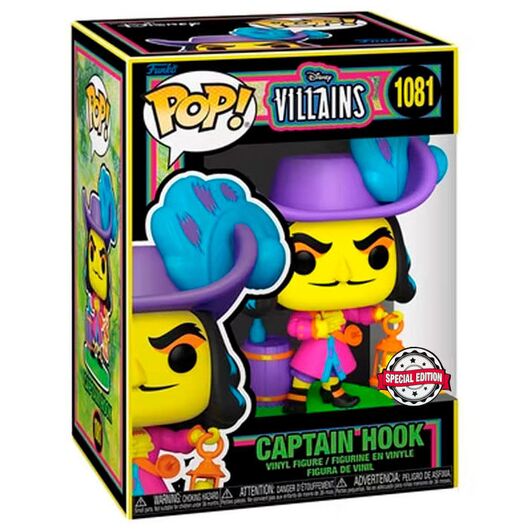 Funko Pop! Disney Villains Captain Hook Blacklight 1081