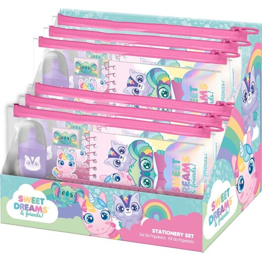 KIDS LICENSING Sweet Dreams stationery set in bag 7pcs