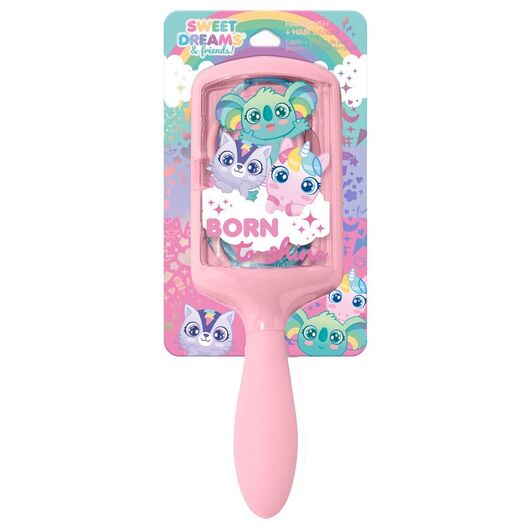 KIDS LICENSING Sweet Dreams hair brush + hair ties set
