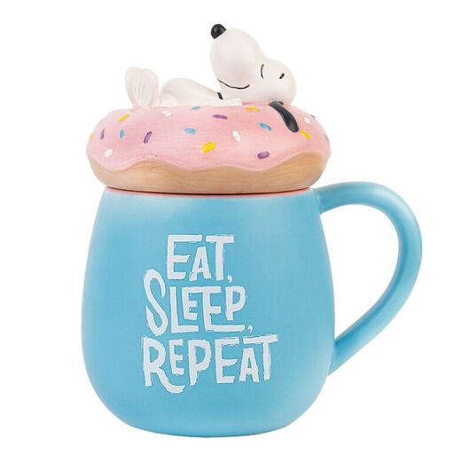 Tazza 3D Peanuts Snoopy Eat Sleep Repeat