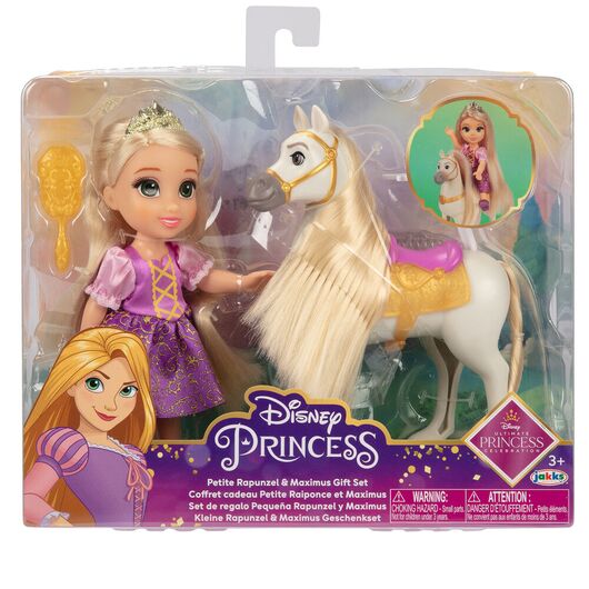 JAKKS PACIFIC Disney Tangled Rapunzel + Maximus doll 15cm