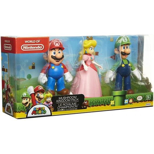 JAKKS PACIFIC Super Mario Bros pack 3 figures 10cm