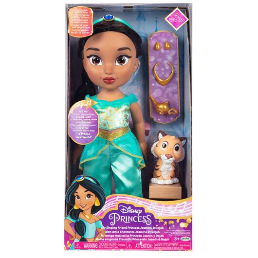JAKKS PACIFIC Spanish Disney Aladdin Jasmine musical doll 38cm