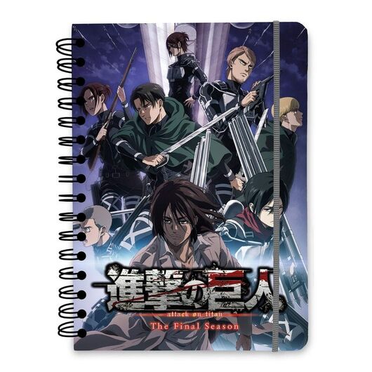 ERIK Attack on Titan A5 notebook