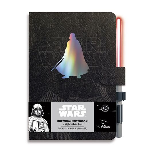 Taccuino A5 + Penna Star Wars Spada Laser Darth Vader