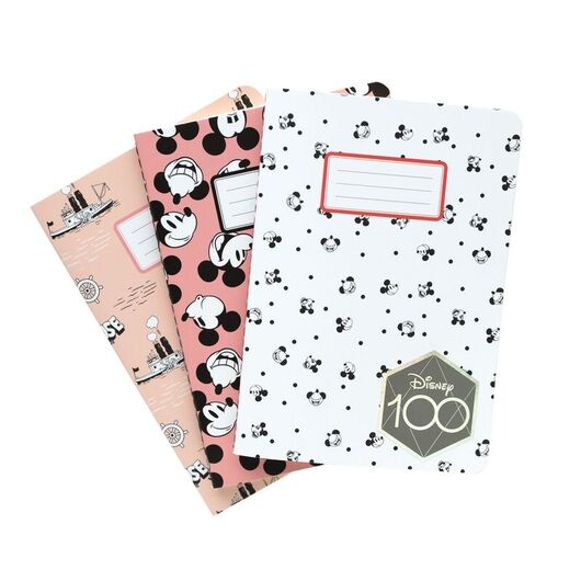ERIK Disney Mickey 100 Anniversary pack 3 A6 notebooks