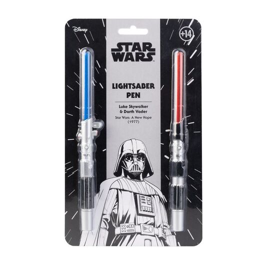 Set 2 Penne Star Wars Spada Laser Luke Skywalker Darth Vader