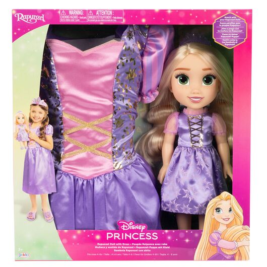 JAKKS PACIFIC Disney Rapunzel doll + costume 38cm