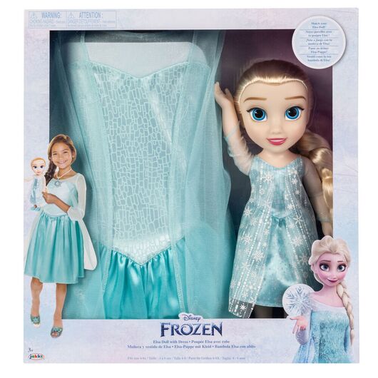 JAKKS PACIFIC Disney Frozen 2 Elsa doll + costume 38cm