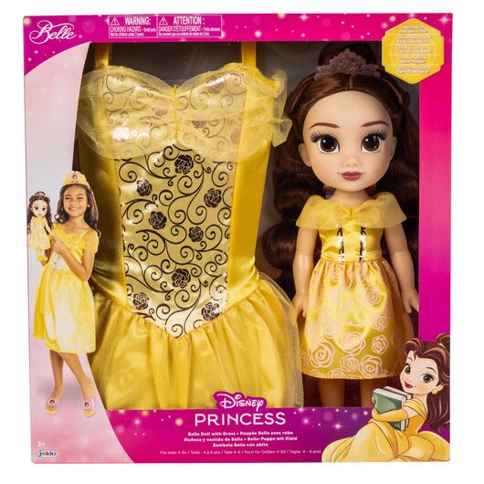 JAKKS PACIFIC Disney Beauty and the Beast Belle doll + costume 38cm