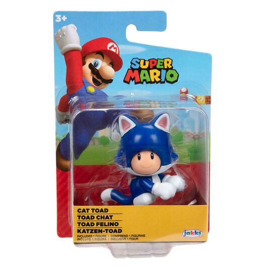 JAKKS PACIFIC Nintendo Super Mario Cat Toad figure 6,5cm