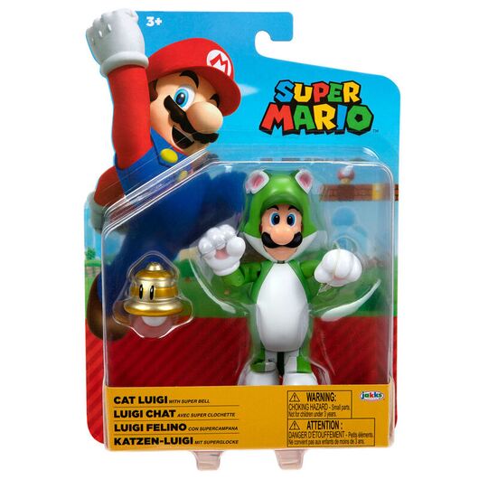 JAKKS PACIFIC Nintendo Super Mario Cat Luigi figure 10cm