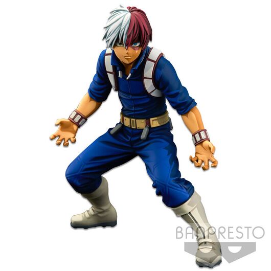 BANPRESTO My Hero Academy Banpresto World figure Colosseum Super Master Star Piece Two Dimensions Shoto Todoroki figure 21cm