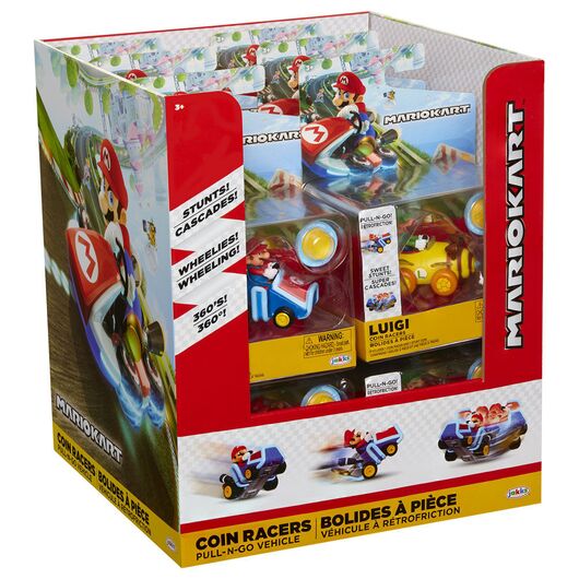 JAKKS PACIFIC Mario Kart Super Mario Coin Racers assorted figure 6cm