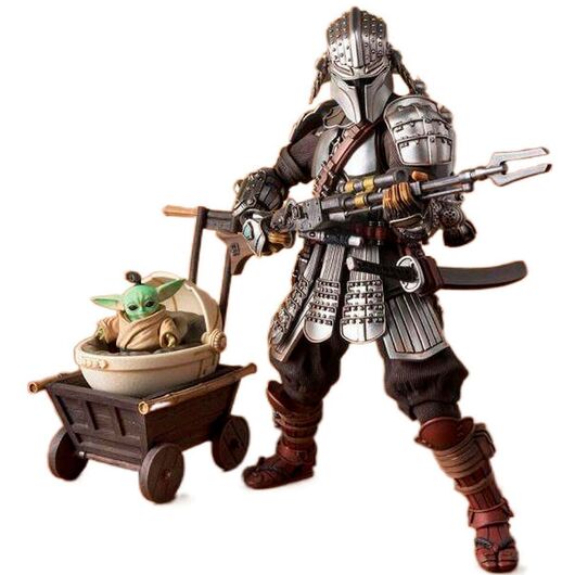 Star Wars Ronin Mandalorian Beskar Armor & Grogu figure 18cm 4573102620934