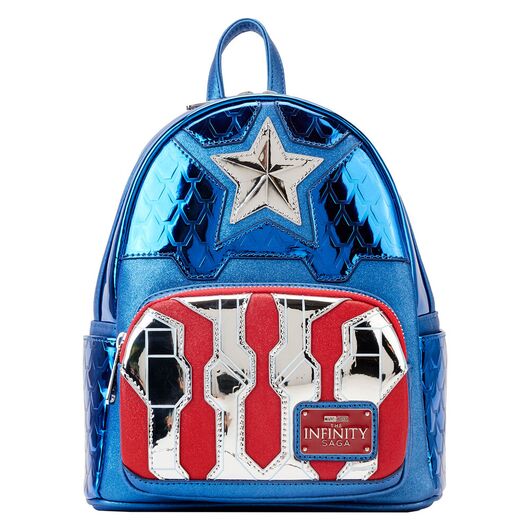 Loungefly Marvel Captain America metallic backpack 26cm 671803453579