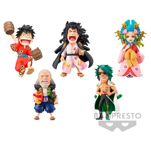BANPRESTO One Piece World Collectable Wanokuni Kanketsuhen assorted figure 7cm