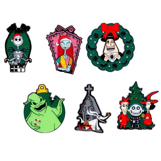 LOUNGEFLY Loungefly Disney Nightmare Before Christmas Holiday Blind Box Enamel Pin assorted