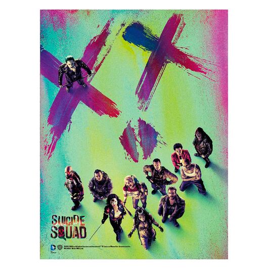 SD TOYS Suicide Squad XX glass poster