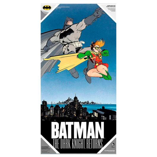 SD TOYS DC Comics Batman and Robin glass poster