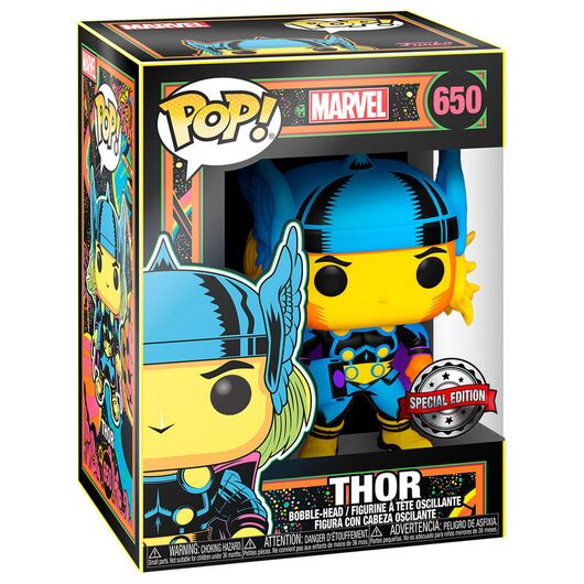 FUNKO POP figure Marvel Thor Black Light Exclusive