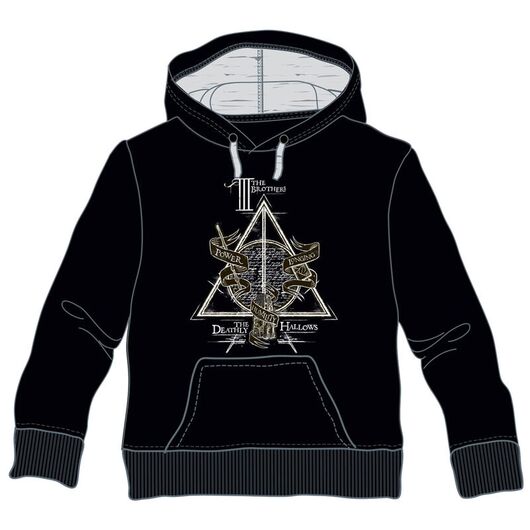 WARNER BROS. DISCOVERY Harry Potter Deathly Hallows hooded sweatshirt