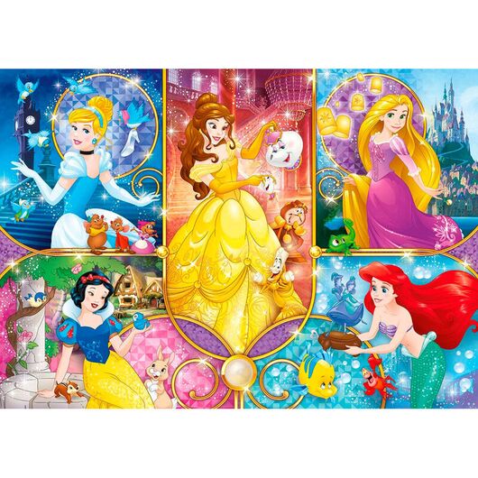 Clementoni Puzzle - Disney Princess Brilliant 104pcs