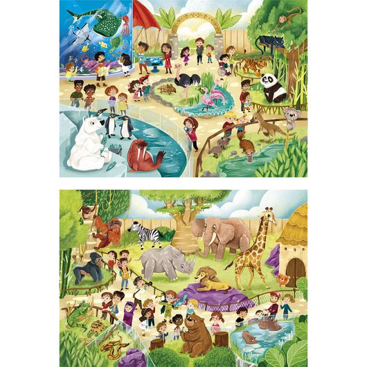 Clementoni Puzzle - Zoo puzzle 2x60pcs