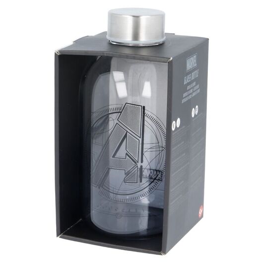 STOR Marvel Avengers glass bottle 620ml
