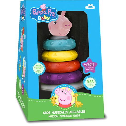ASTLEY BAKER DAVIES Peppa Pig stackable hoops
