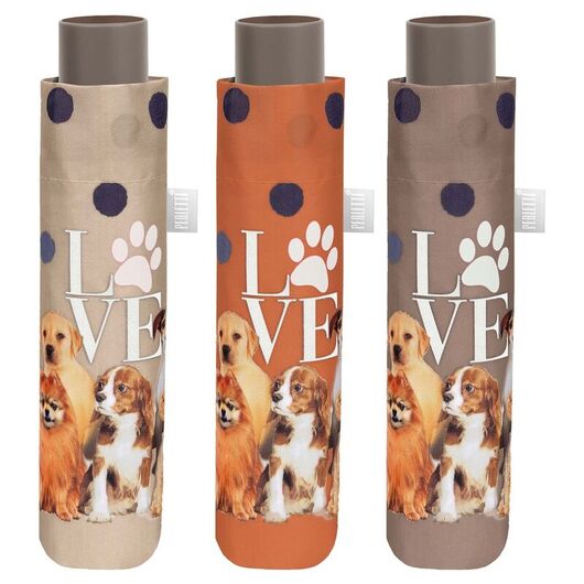 Manual foldindg love dogs umbrella assorted 54cm 8015831263717