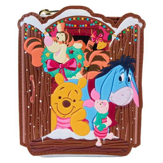 LOUNGEFLY Loungefly Disney Winnie the Pooh Holiday Friends wallet
