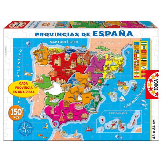 EDUCA Puzzle - Spanish Provinces of Spain 150pcs