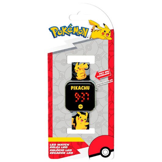 Pokemon Pikachu Black Digital Watch