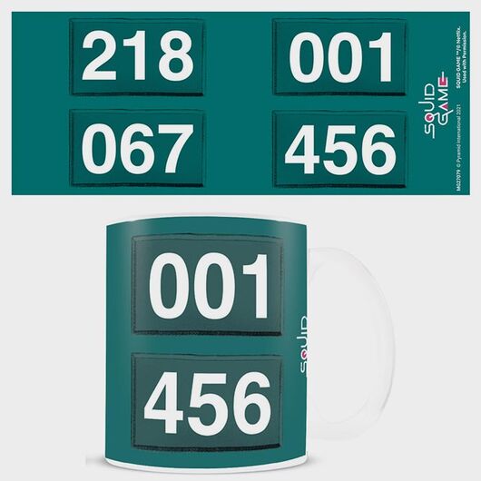 Tazza Squid Game Numbers
